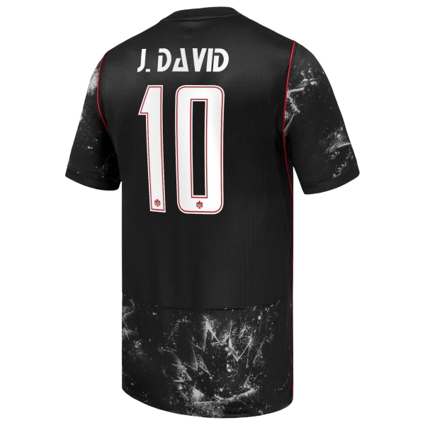 Camiseta Canadá J. David 10 Visitante Mundial 2026