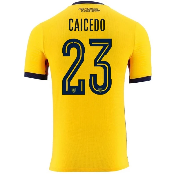 Camiseta Ecuador Moisés Caicedo 23 Local Mundial 2026