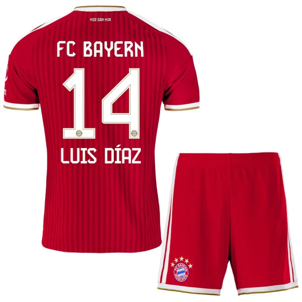Conjunto FC Bayern Múnich Luis Díaz 14 Local 2026/2027 Niño Conjunto FC Bayern Múnich Luis Díaz 14 Local 2026/2027 Niño