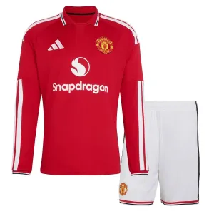 Conjunto Manchester United Local 2026/2027 Niño Manga Larga