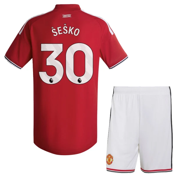 Conjunto Manchester United Sesko 30 Local 2026/2027 Niño