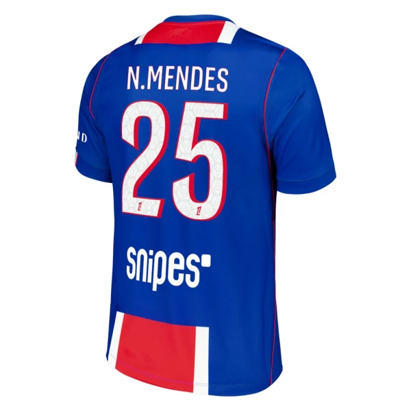 Camiseta PSG Nuno Mendes 25 Local 2026/2027