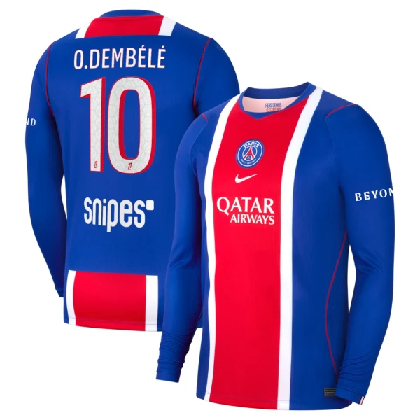 Camiseta PSG Ousmane Dembélé 10 Local 2026/2027 Manga Larga Camiseta PSG Ousmane Dembélé 10 Local 2026/2027 Manga Larga