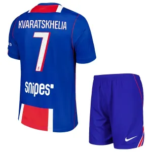 Conjunto PSG Khvicha Kvaratskhelia 7 Local 2026/2027 Niño