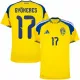 Camiseta Suecia Viktor Gyökeres 17 Local Mundial 2026 Camiseta Suecia Viktor Gyökeres 17 Local Mundial 2026