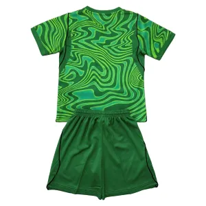 Conjunto Brasil Local Portero Mundial 2026 Niño Verde