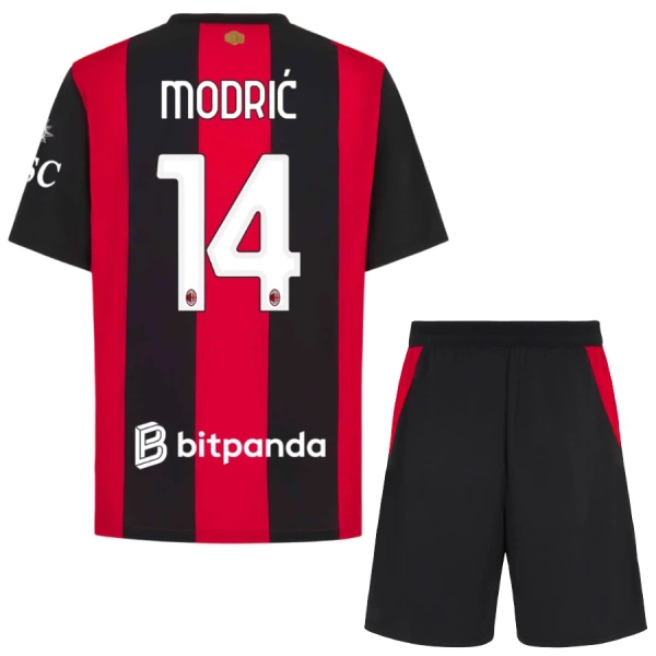 Conjunto AC Milan Luka Modrić 14 Local 2026/2027 Niño