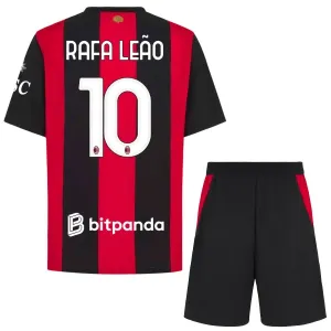 Conjunto AC Milan Rafael Leão 10 Local 2026/2027 Niño