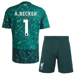 Conjunto Liverpool Alisson Becker 1 Local Portero 2026/2027 Niño Verde