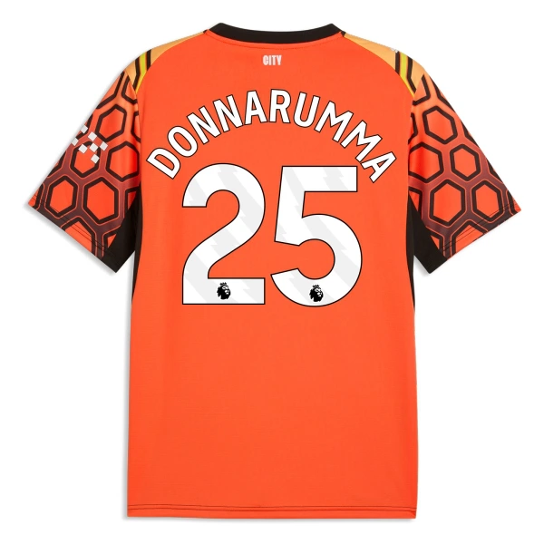 Camiseta Manchester City Gianluigi Donnarumma 25 Tercera Equipación Portero 2026/2027 Naranja