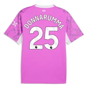 Camiseta Manchester City Gianluigi Donnarumma 25 Visitante Portero 2026/2027 Rosa