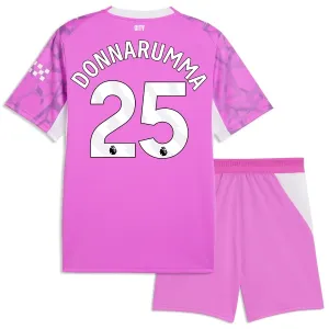 Conjunto Manchester City Gianluigi Donnarumma 25 Visitante Portero 2026/2027 Niño Rosa