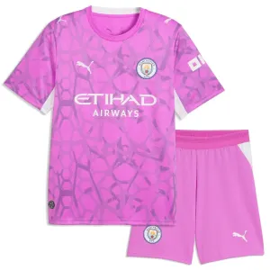Conjunto Manchester City Gianluigi Donnarumma 25 Visitante Portero 2026/2027 Niño Rosa