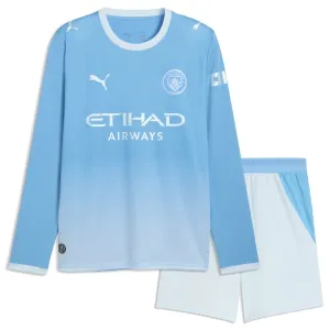 Conjunto Manchester City Local 2026/2027 Niño Manga Larga