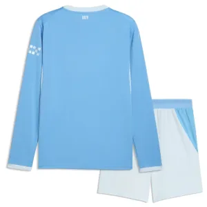 Conjunto Manchester City Local 2026/2027 Niño Manga Larga