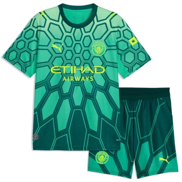 Conjunto Manchester City Local Portero 2026/2027 Niño Verde