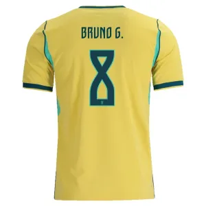 Camiseta Brasil Bruno Guimaraes 8 Local Mundial 2026
