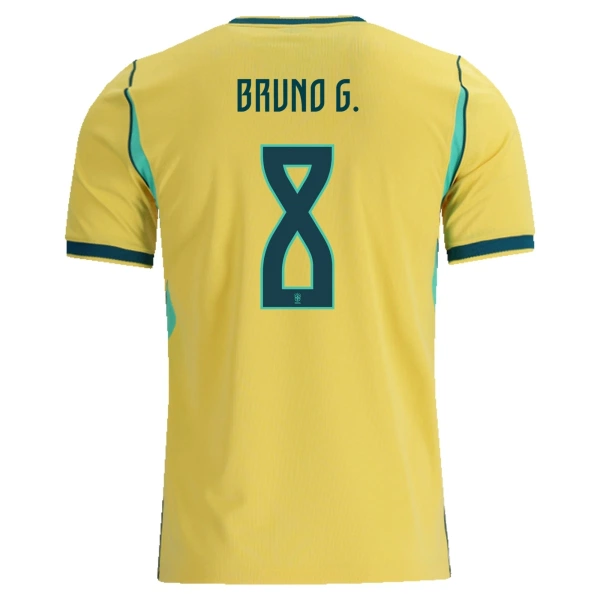 Camiseta Brasil Bruno Guimaraes 8 Local Mundial 2026