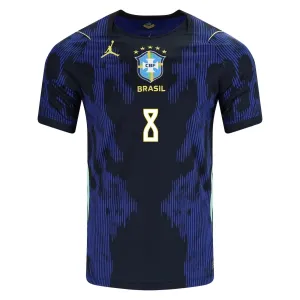 Camiseta Brasil Bruno Guimaraes 8 Visitante Mundial 2026