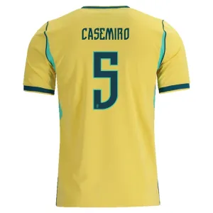Camiseta Brasil Casemiro 5 Local Mundial 2026