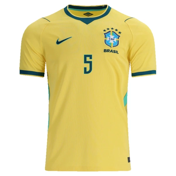 Camiseta Brasil Casemiro 5 Local Mundial 2026