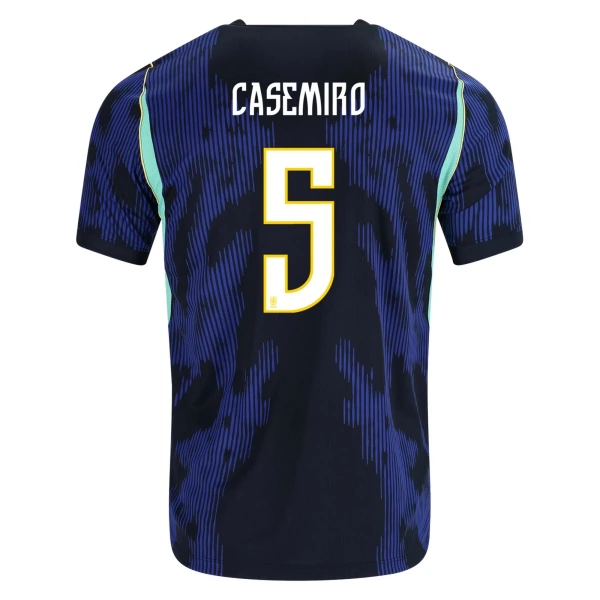 Camiseta Brasil Casemiro 5 Visitante Mundial 2026