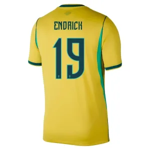 Camiseta Brasil Endrick 19 Local Mundial 2026