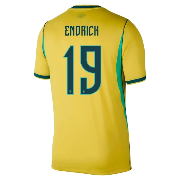 Camiseta Brasil Endrick 19 Local Mundial 2026