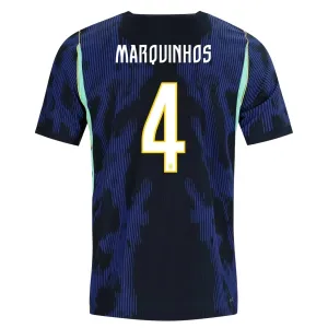 Camiseta Brasil Marquinhos 4 Visitante Mundial 2026