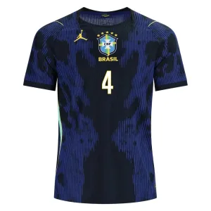Camiseta Brasil Marquinhos 4 Visitante Mundial 2026