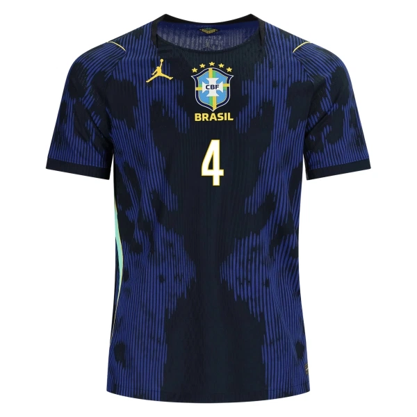 Camiseta Brasil Marquinhos 4 Visitante Mundial 2026