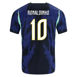 Camiseta Brasil Ronaldinho 10 Visitante Mundial 2026