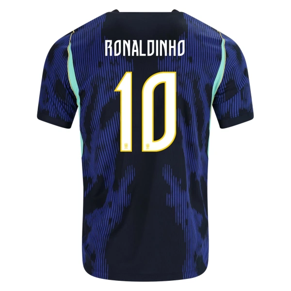 Camiseta Brasil Ronaldinho 10 Visitante Mundial 2026