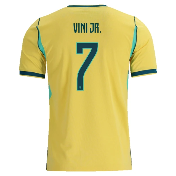 Camiseta Brasil Vinicius Junior 7 Local Mundial 2026