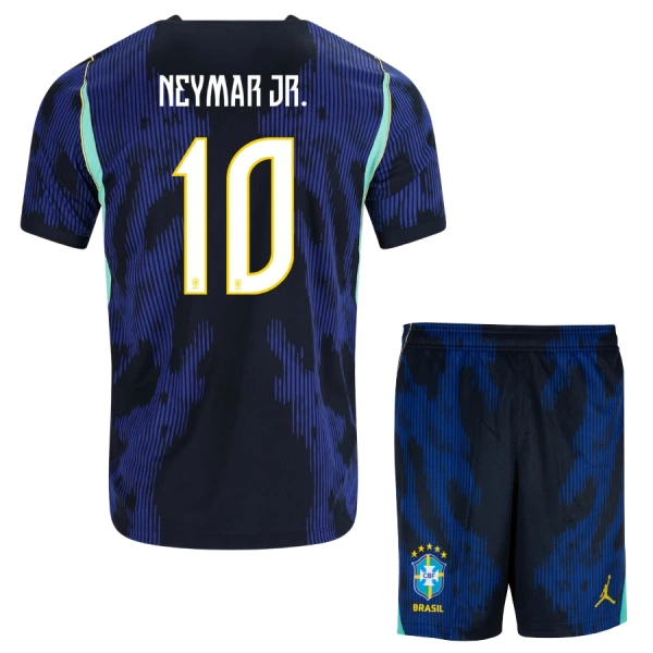 Conjunto Brasil Neymar JR 10 Visitante Mundial 2026 Niño