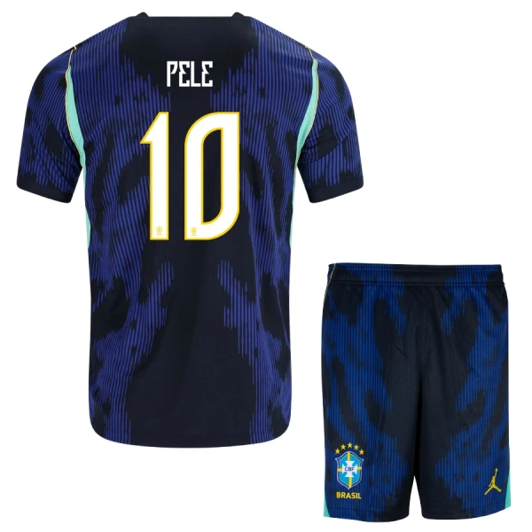 Conjunto Brasil Pele 10 Visitante Mundial 2026 Niño