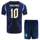 Conjunto Brasil Ronaldinho 10 Visitante Mundial 2026 Niño