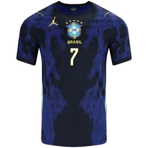 Conjunto Brasil Vinicius Junior 7 Visitante Mundial 2026 Niño