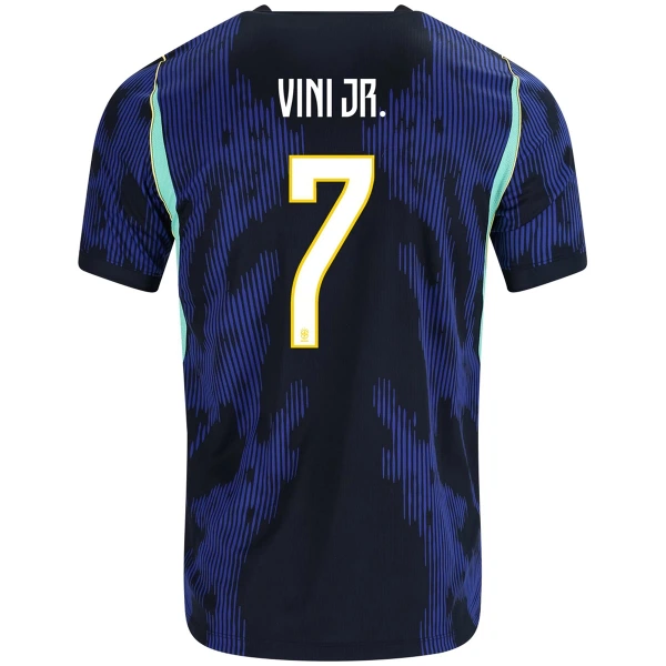 Conjunto Brasil Vinicius Junior 7 Visitante Mundial 2026 Niño