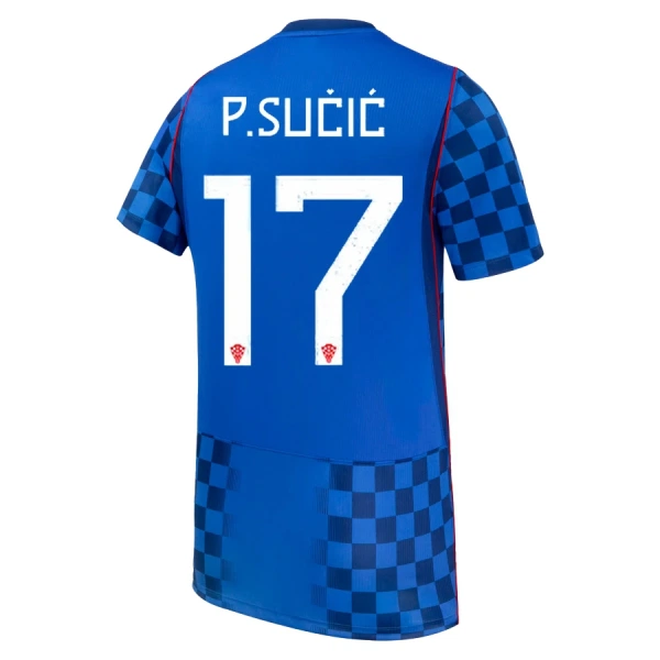 Camiseta Croacia P. Sucic 17 Visitante Mundial 2026 Camiseta Croacia P. Sucic 17 Visitante Mundial 2026