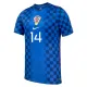 Camiseta Croacia Perisic 14 Visitante Mundial 2026