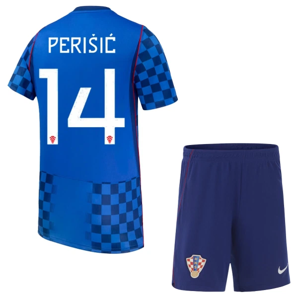Conjunto Croacia Perisic 14 Visitante Mundial 2026 Niño