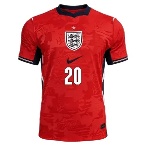 Camiseta Inglaterra Cole Palmer 20 Visitante Mundial 2026