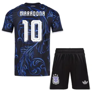 Conjunto Argentina Maradona 10 Visitante Mundial 2026 Niño