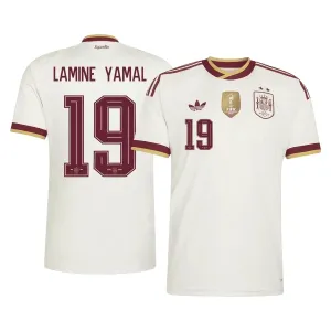 Camiseta España 2 Stars Lamine Yamal 19 Visitante Mundial 2026