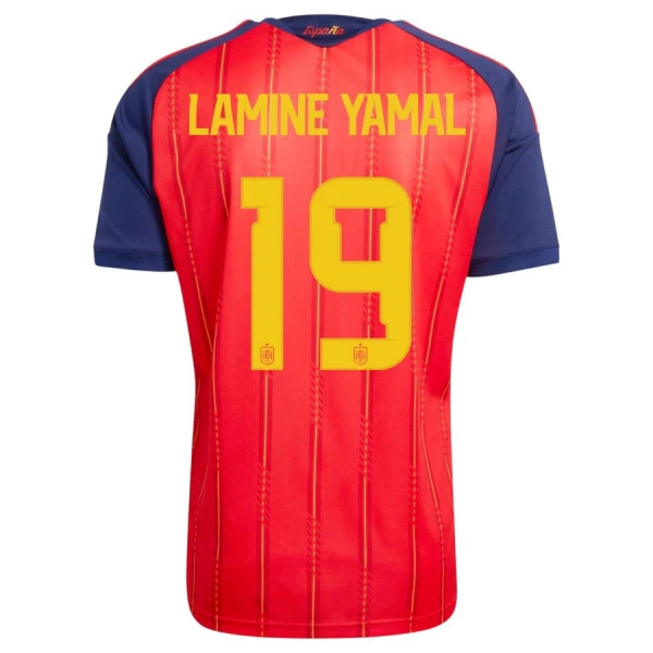 Conjunto España 2 Stars Lamine Yamal 19 Local Mundial 2026 Niño