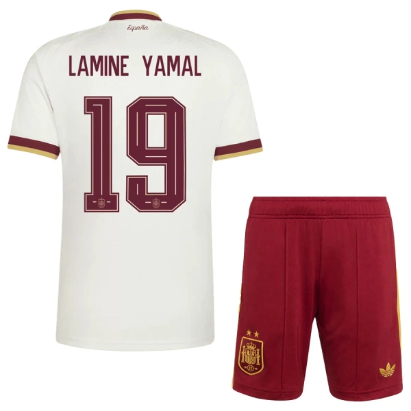 Conjunto España 2 Stars Lamine Yamal 19 Visitante Mundial 2026 Niño Conjunto España 2 Stars Lamine Yamal 19 Visitante Mundial 2026 Niño