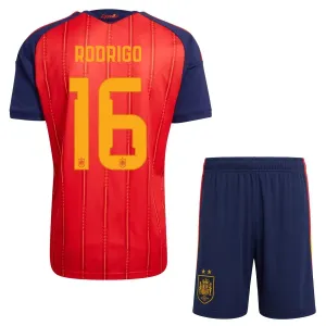Conjunto España 2 Stars Rodrigo 16 Local Mundial 2026 Niño