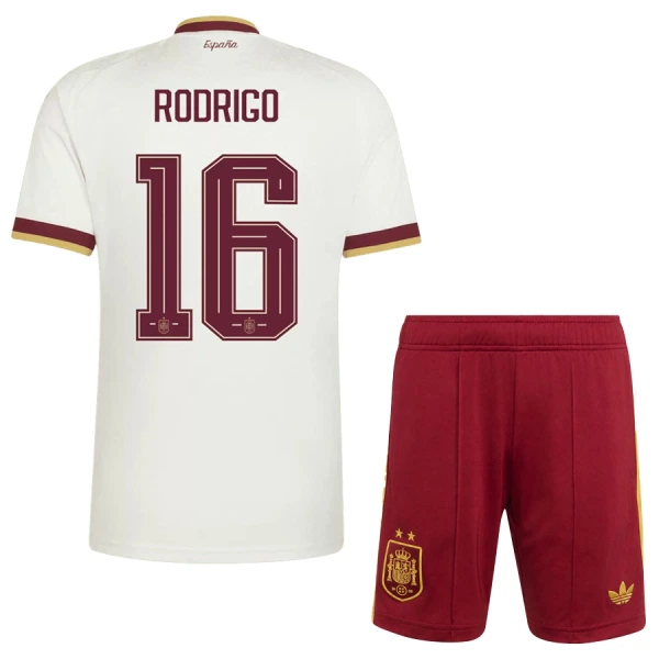 Conjunto España 2 Stars Rodrigo 16 Visitante Mundial 2026 Niño Conjunto España 2 Stars Rodrigo 16 Visitante Mundial 2026 Niño
