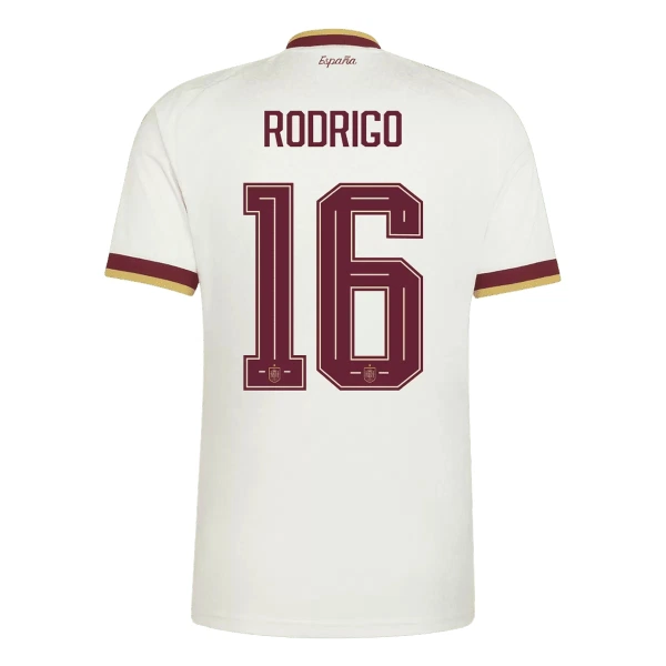 Conjunto España 2 Stars Rodrigo 16 Visitante Mundial 2026 Niño